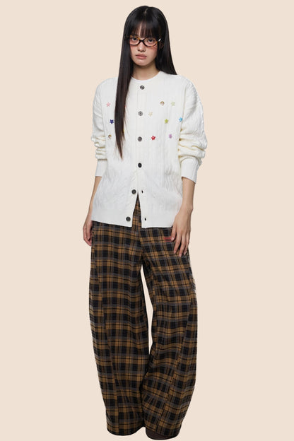 Studded Beaded Knit Cardigan