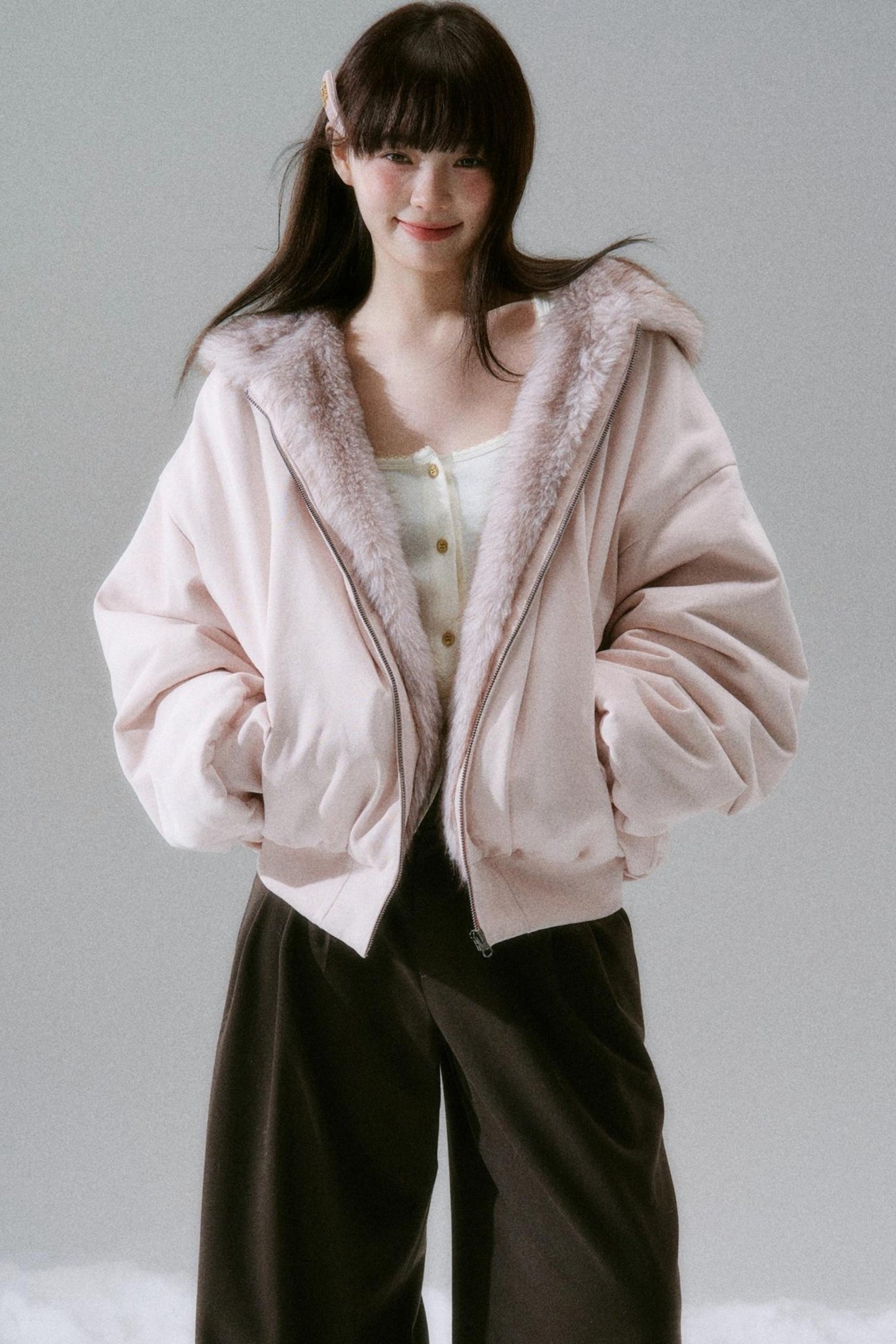 Casual Plush Reversible Jacket