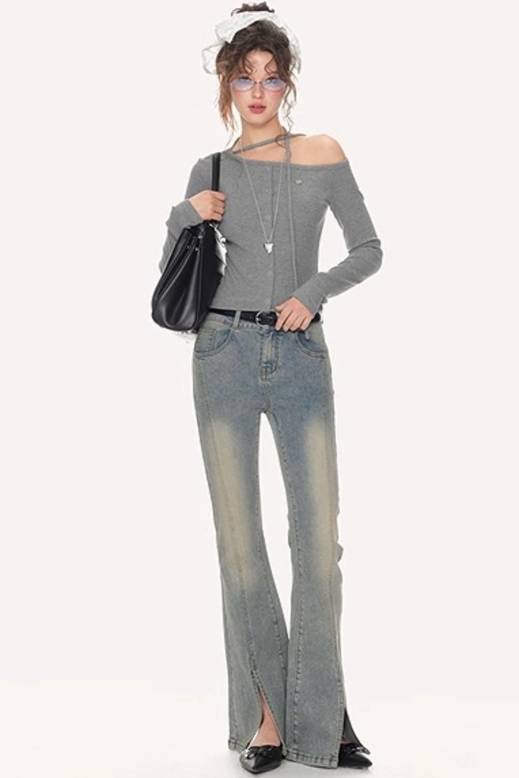 Spice High-Waisted Flared Jeans