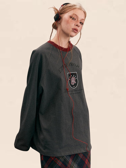 Crew Neck Long-Sleeved Sweatshirt