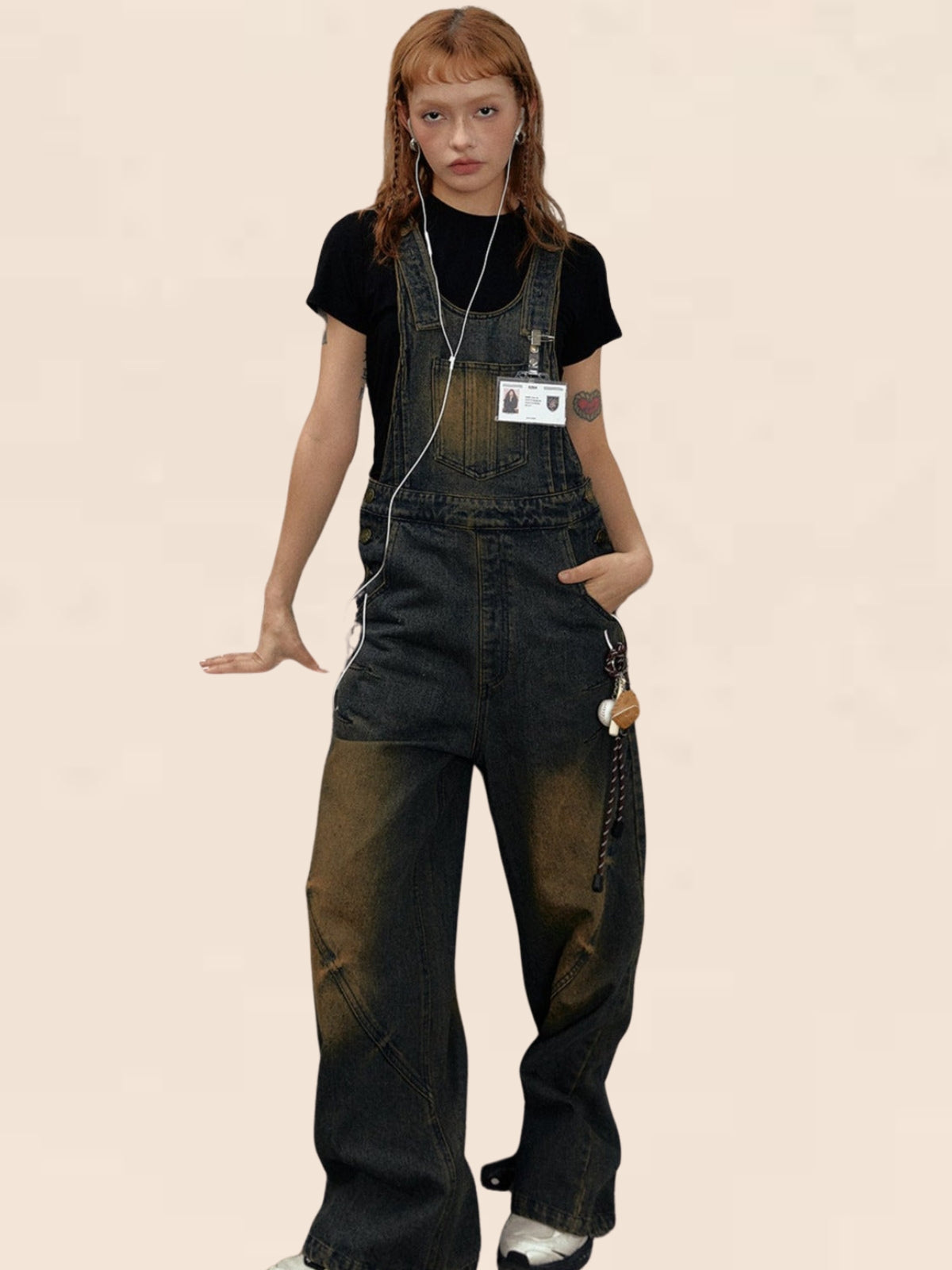 Wasteland Denim Bib Pants