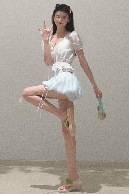 Windfold Bubble Sleeve Shirt