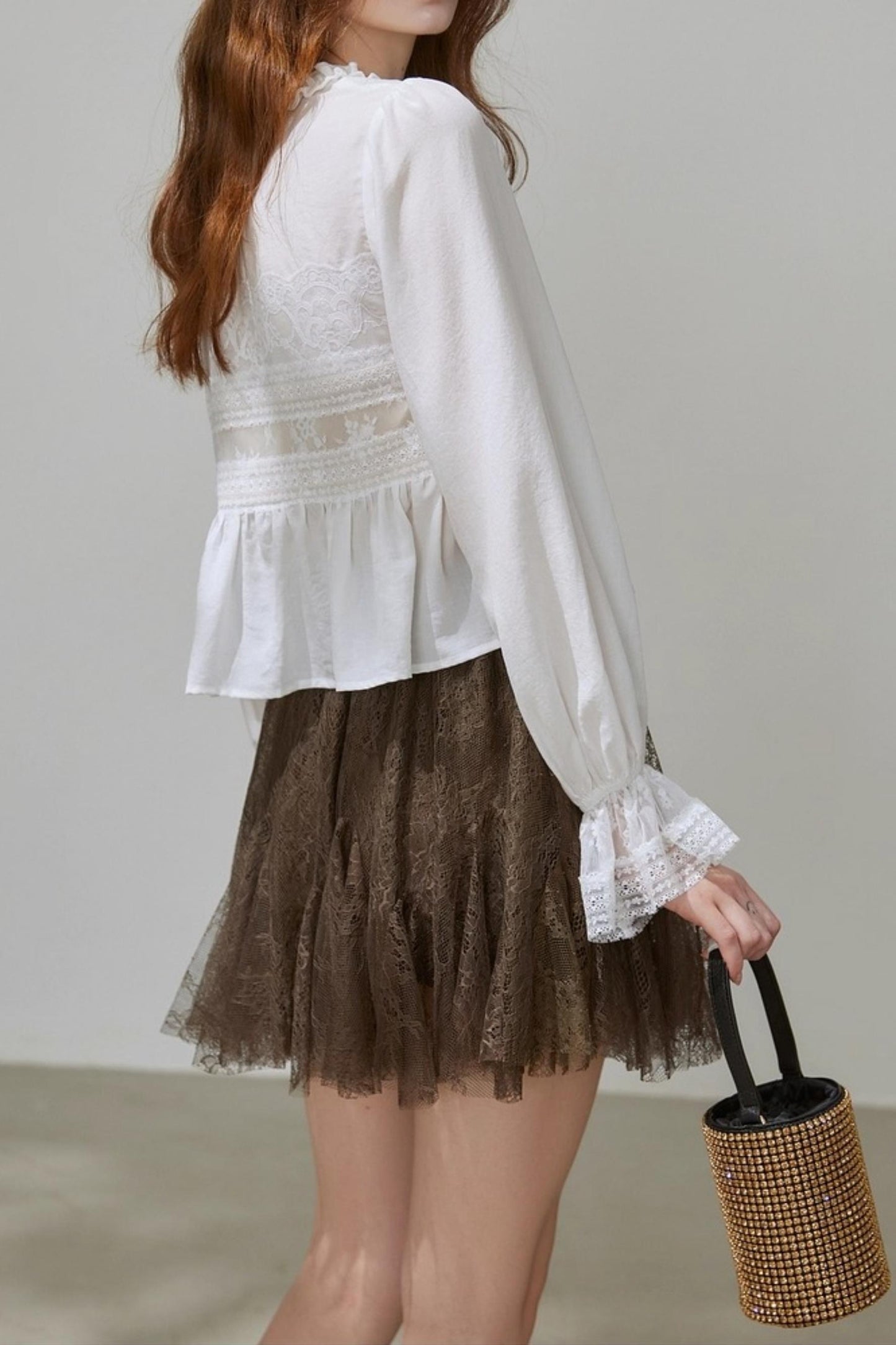 Autumn V-Neck Tencel Shirt