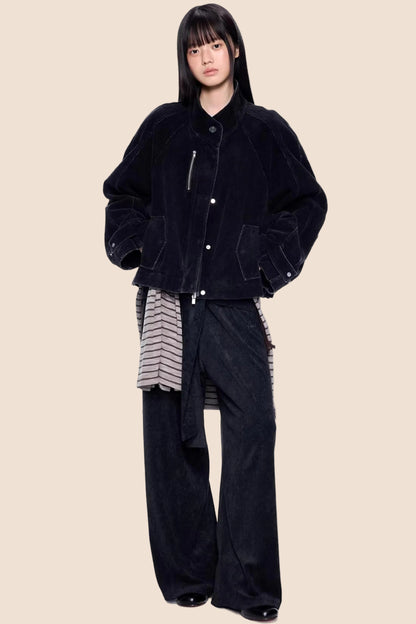 Corduroy Distressed Retro Jacket