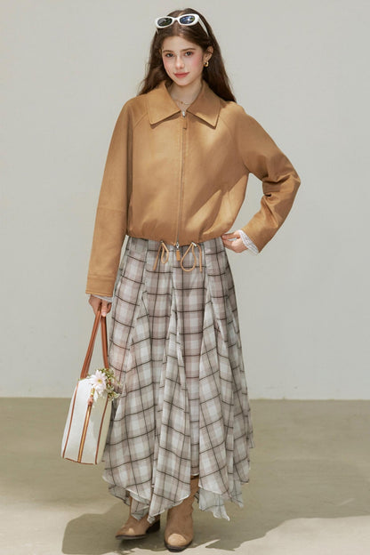 Suede Cropped Jacket