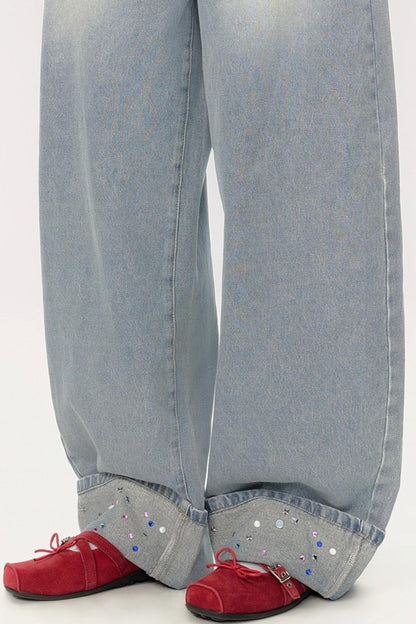 High-Waisted Wide-Leg Jeans