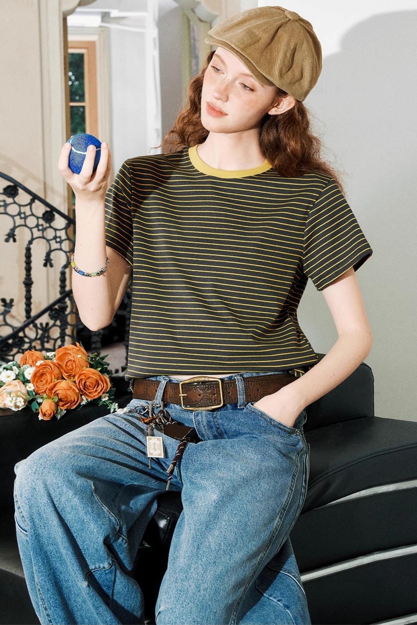 Striped Slim Tee