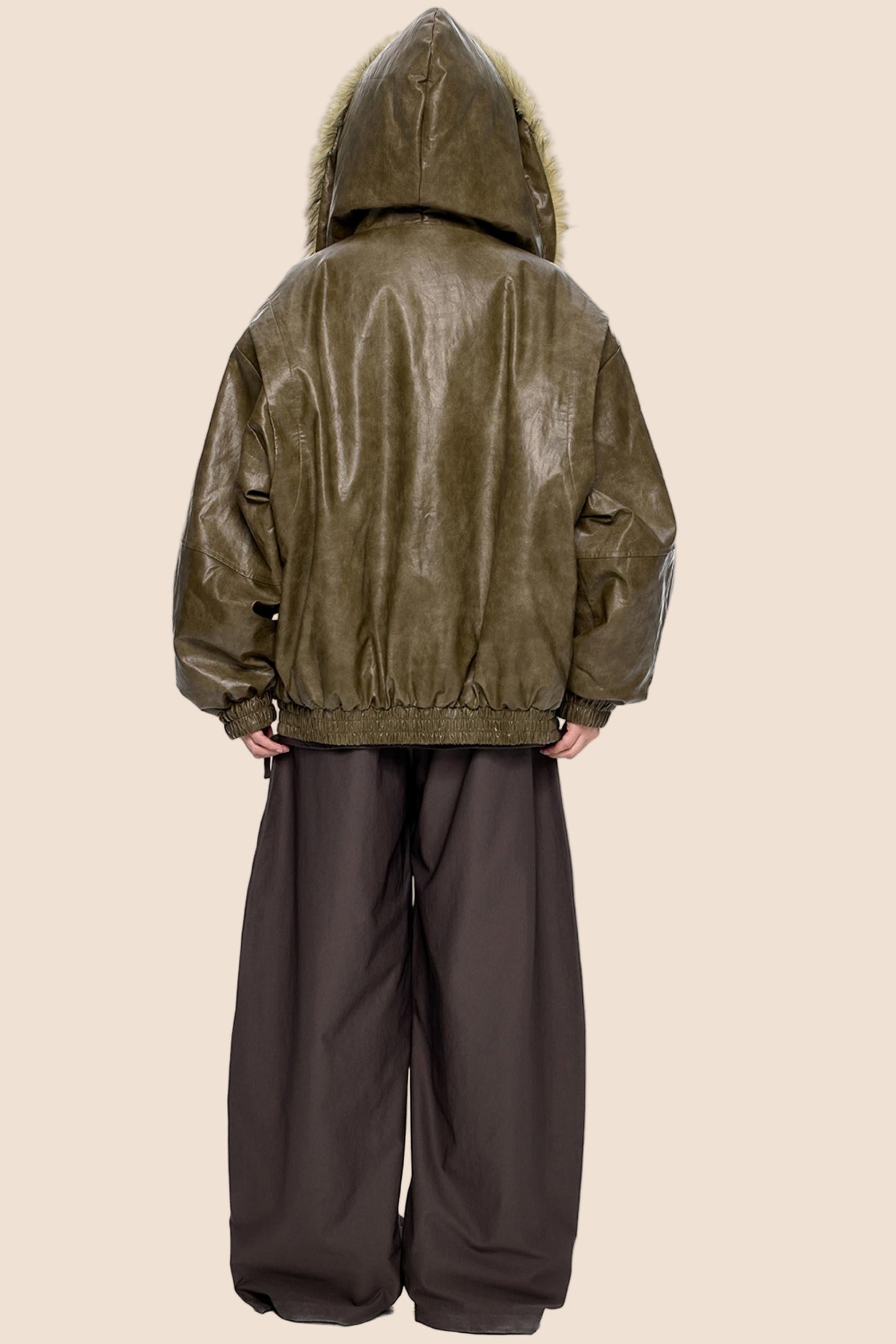 Vintage Fur Hooded Jacket