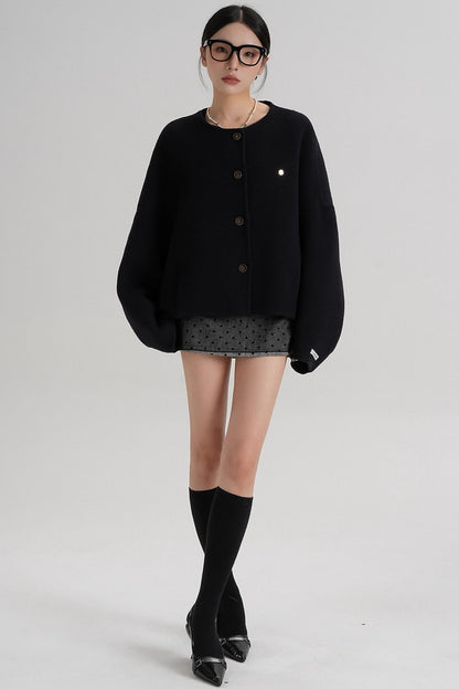 High Waist Wool Jacket
