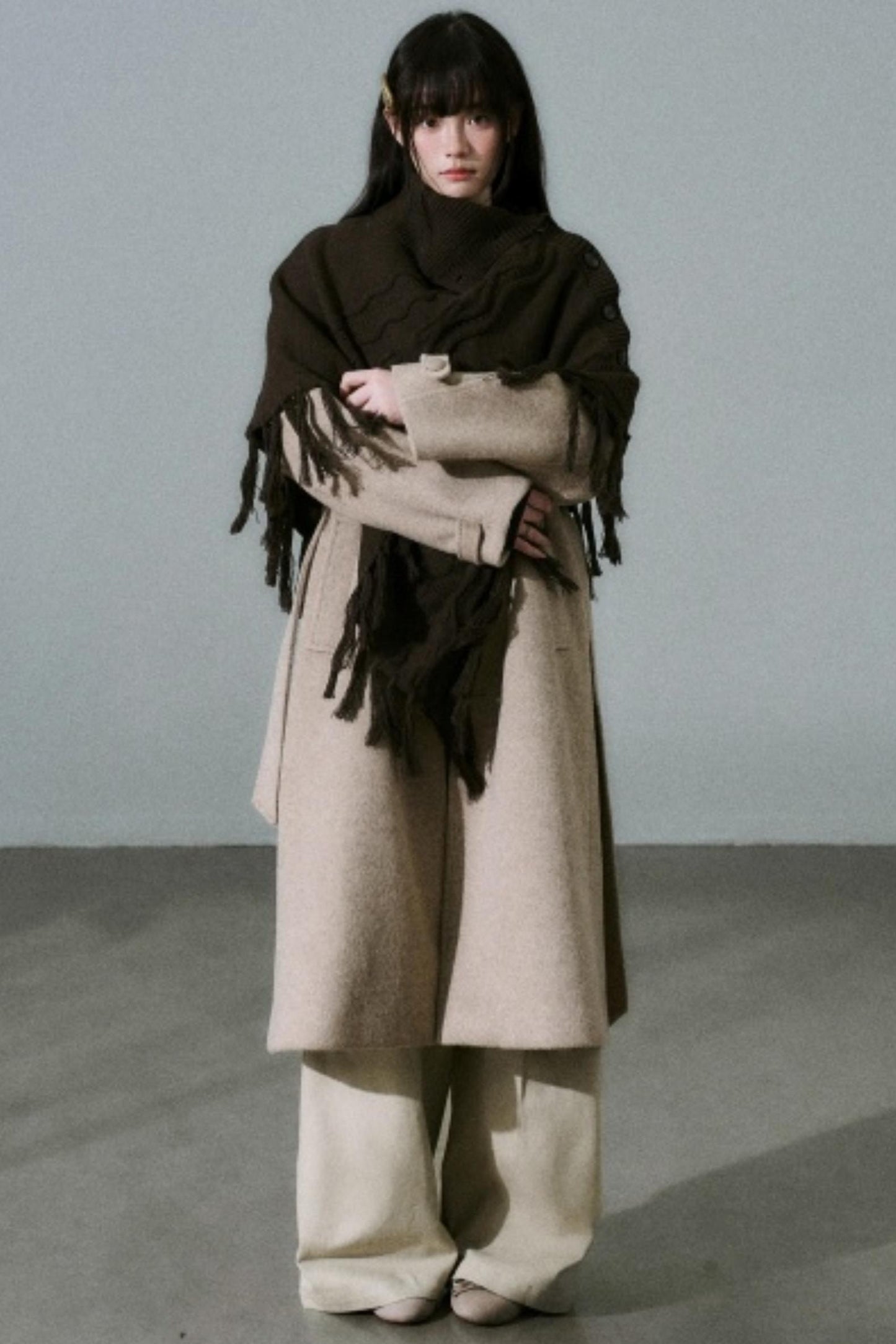 Lost Forest Wool Shawl Cape