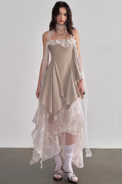 로맨틱 요정 자수 드레스