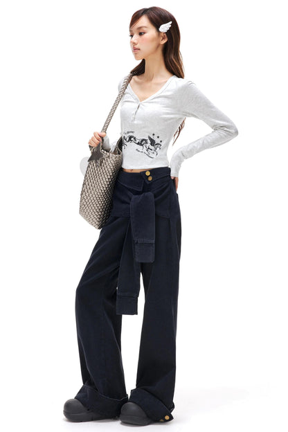 Retro Washed Cargo Pants