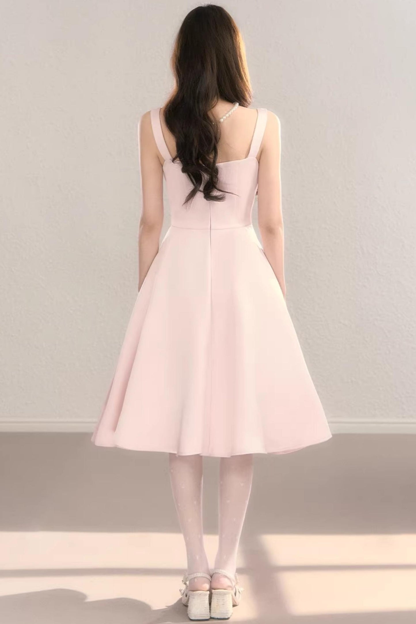 Light Pink Princess Lace Dress