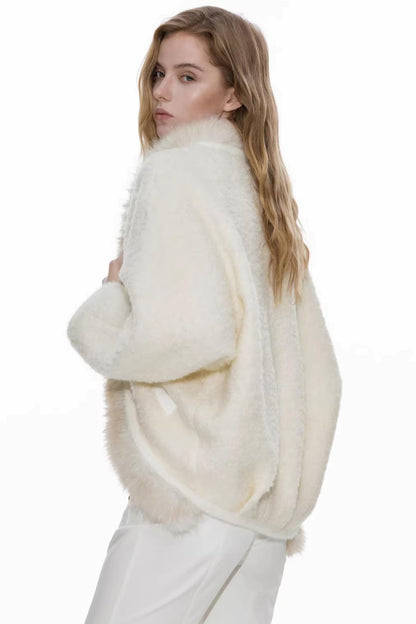 Detachable Fur Wool Coat