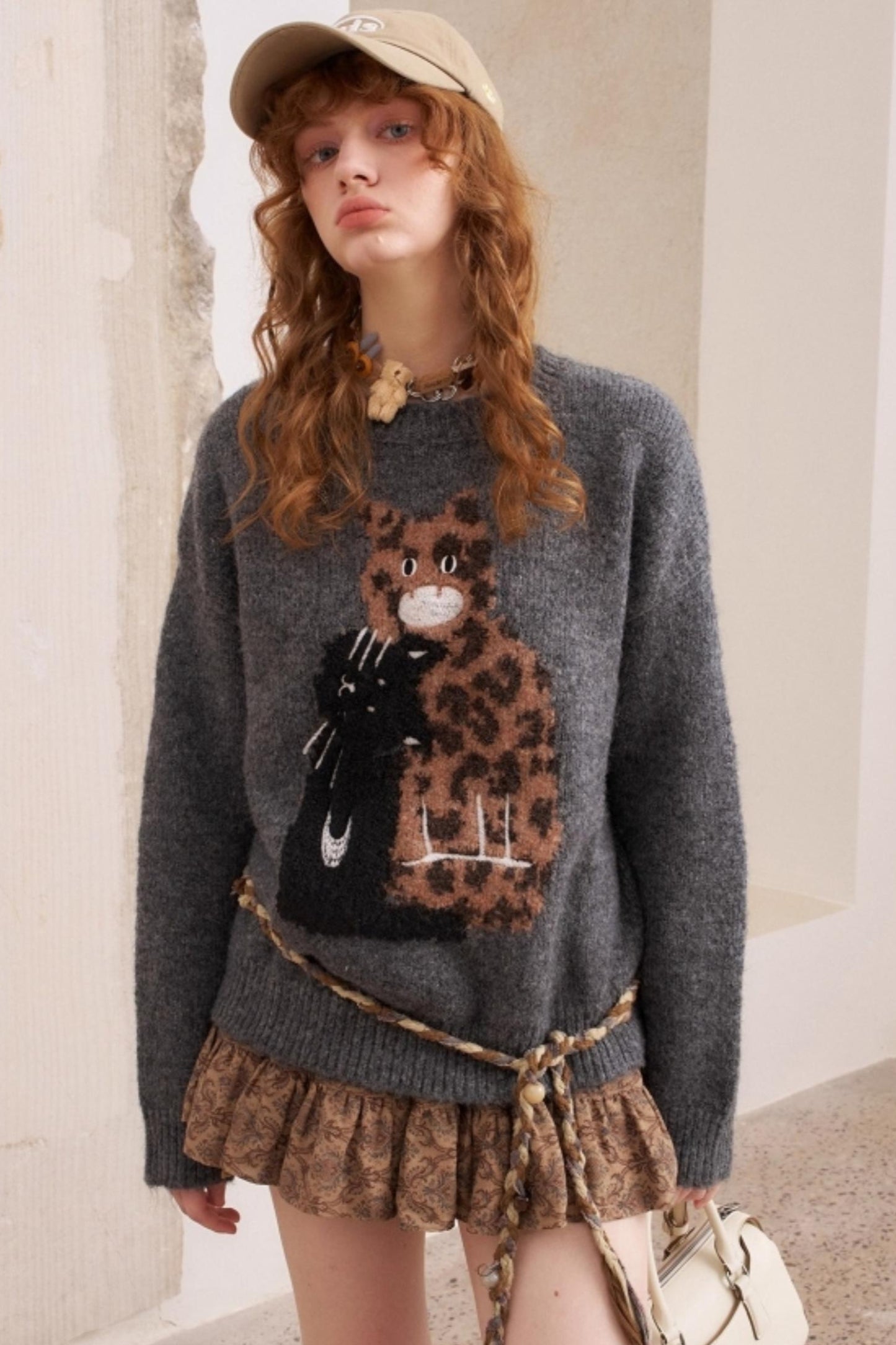 Leopard Crew Neck Sweater