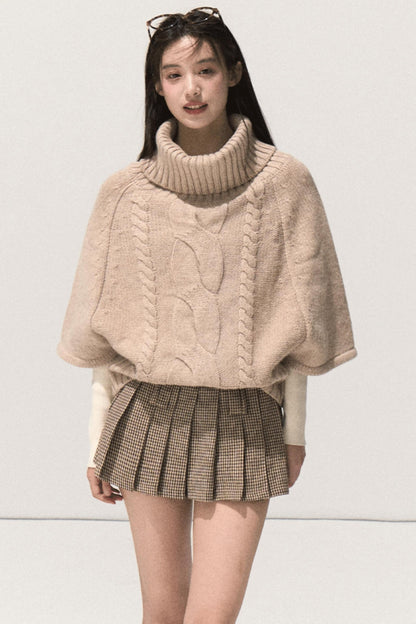 Throbbing Campus Lovers Woolen Skirt