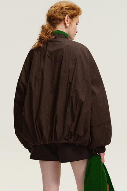 Cropped Duck Down Flight Jacket