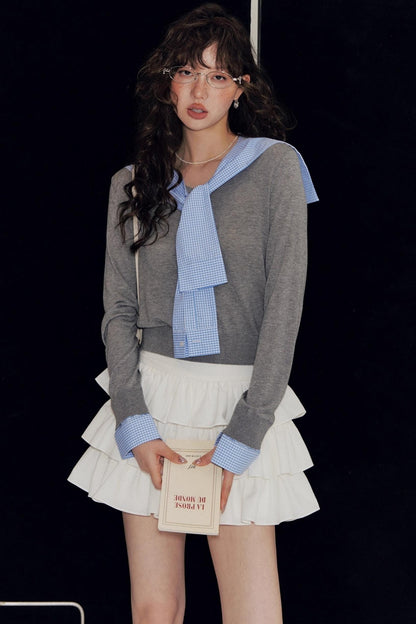 Layered Lace A-Line Culottes