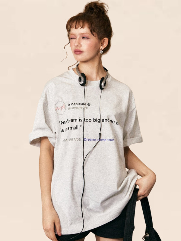 American Alphabet Black Short Sleeve T-Shirt