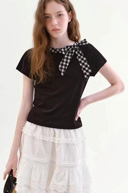 Lace Cotton A-Line Skirt