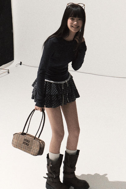 Slim Lace Long Sleeve T-shirt