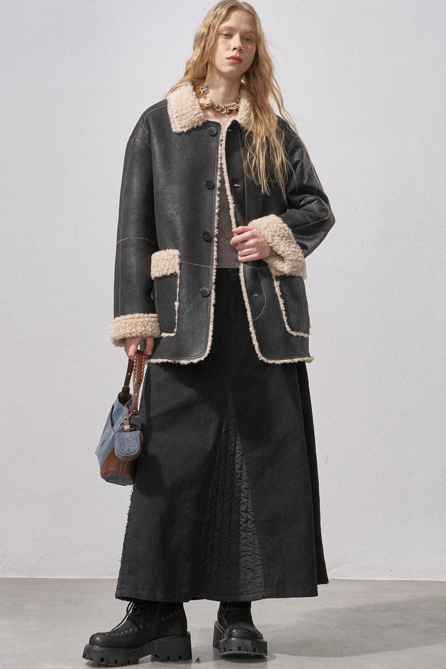 Pure Cotton Asymmetrical Skirt