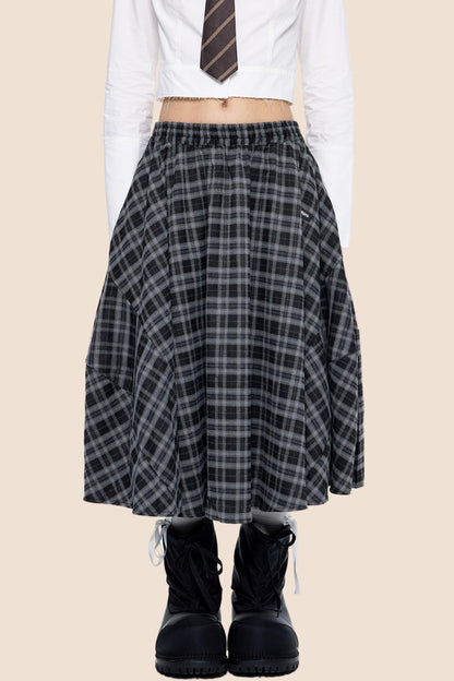 Retro Vintage Midi Skirt