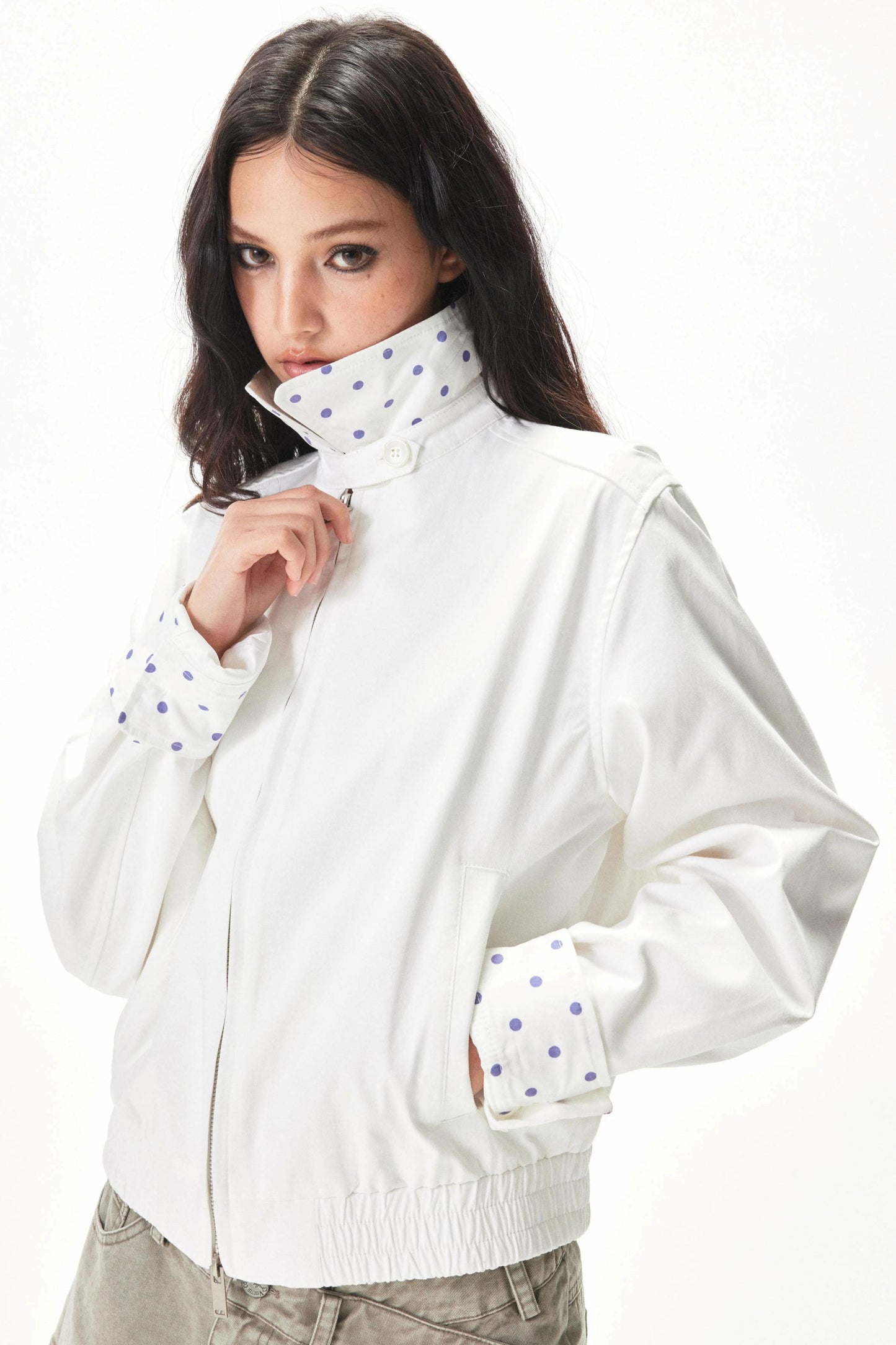 아메리칸 레트로 물방울 재킷