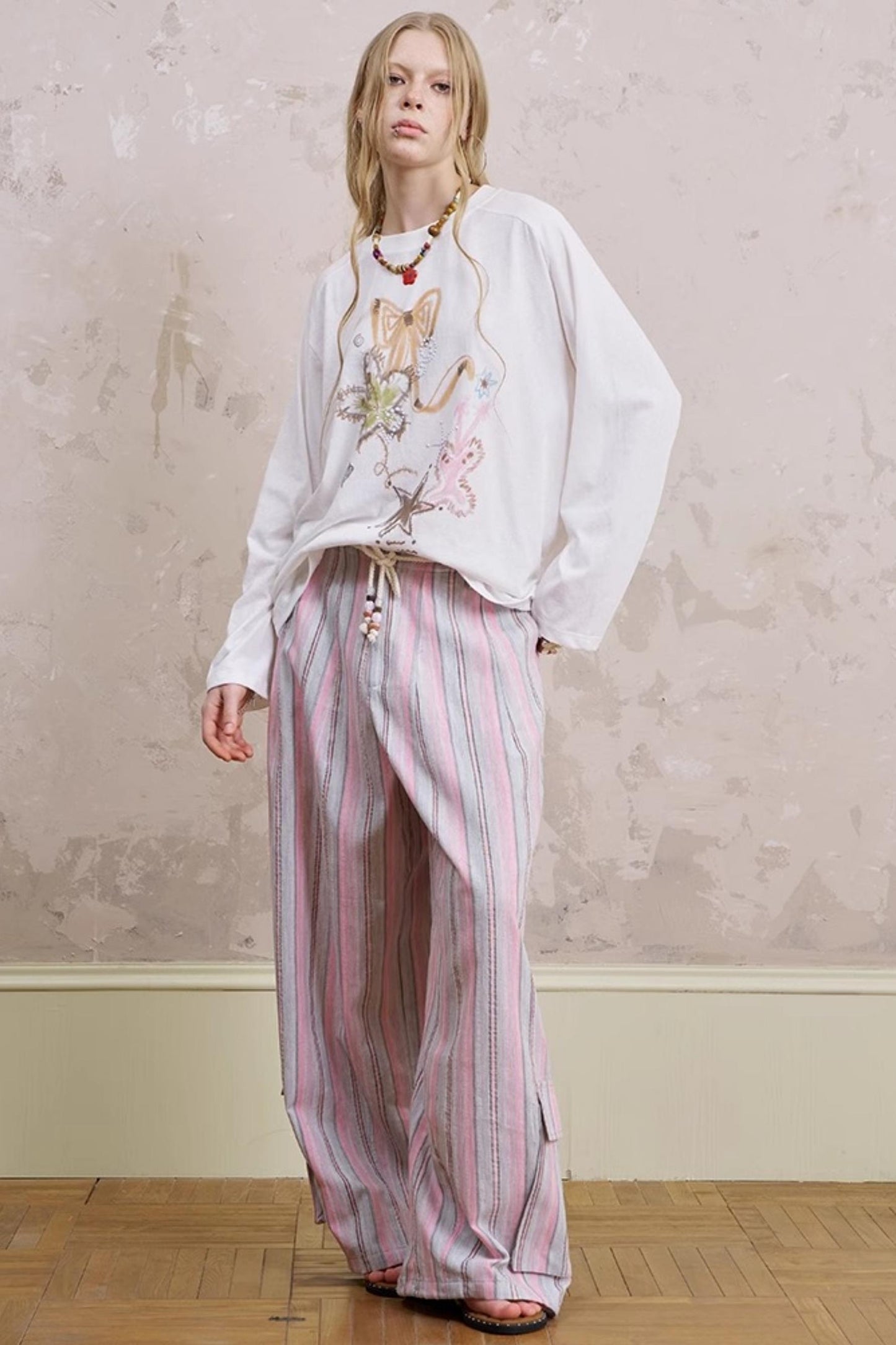 Summer Striped Trousers