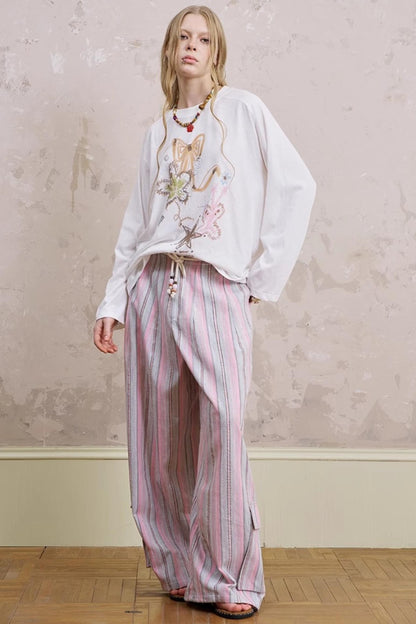 Summer Striped Trousers