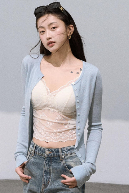 Gentle Slim Knit Cardigan