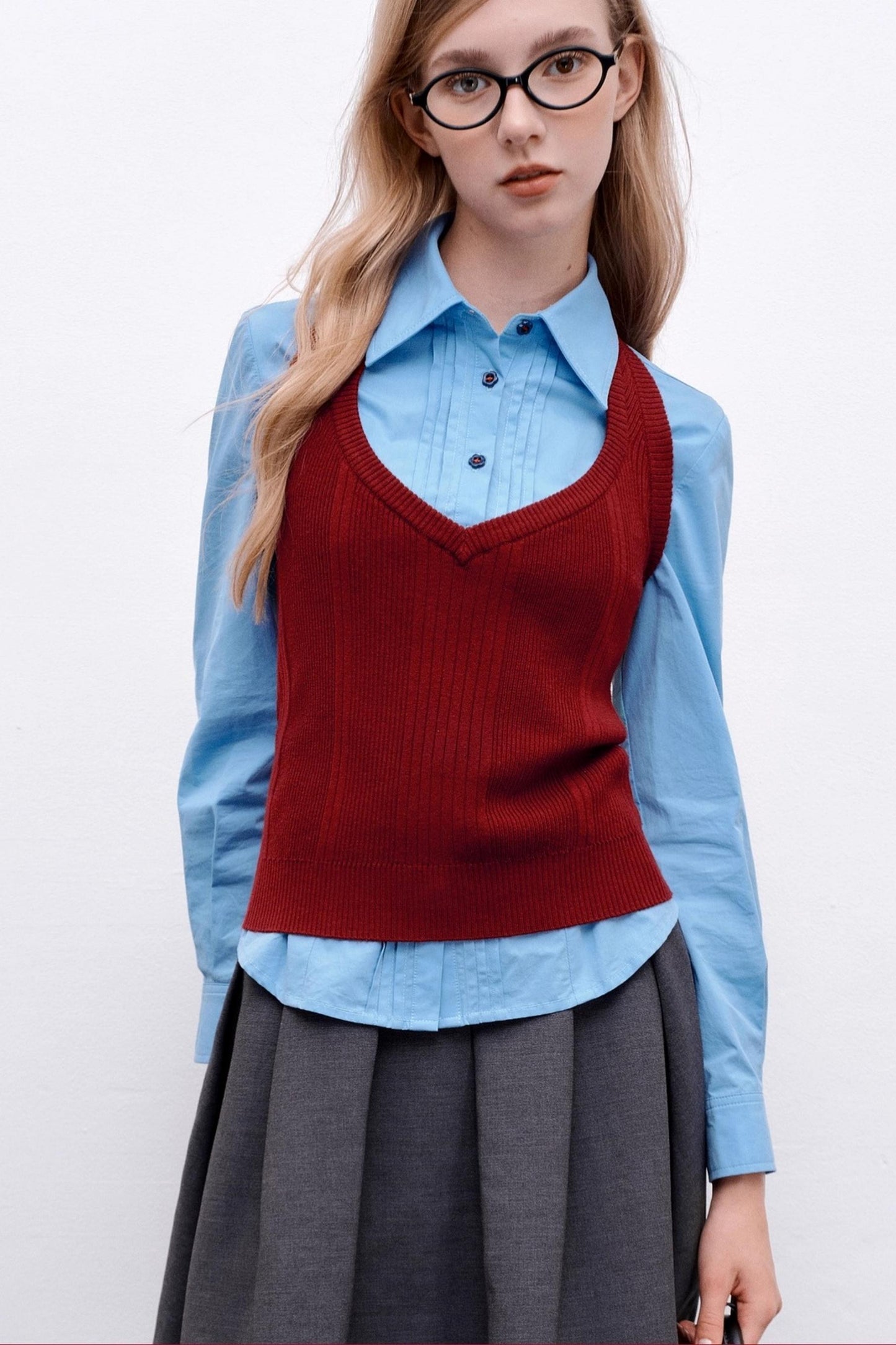 Halterneck Striped Camisole Top