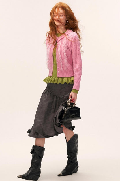 Gentle Knitted Cardigan Set-Up