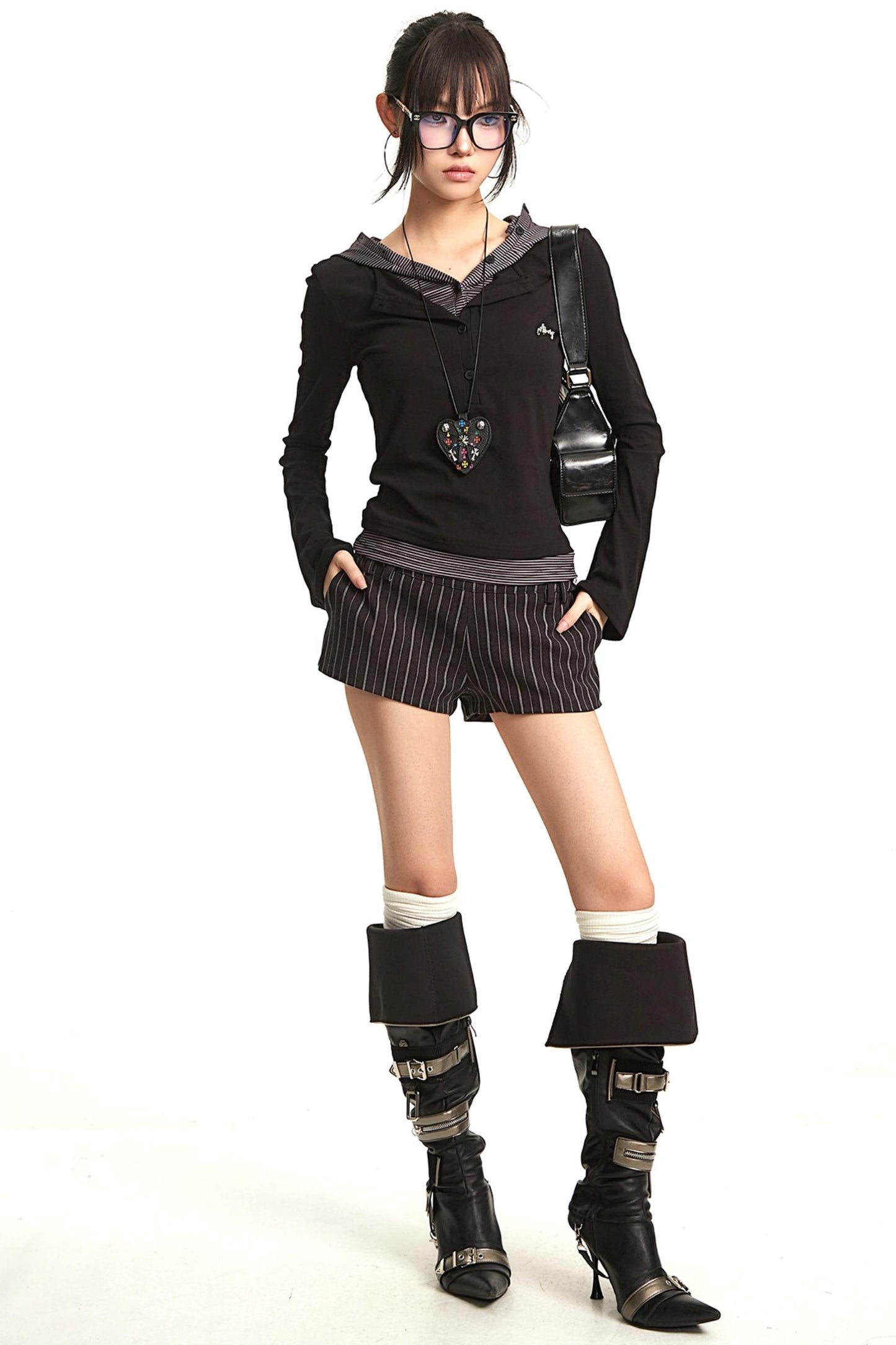 Vintage Polka Dot Long Sleeve T-Shirt