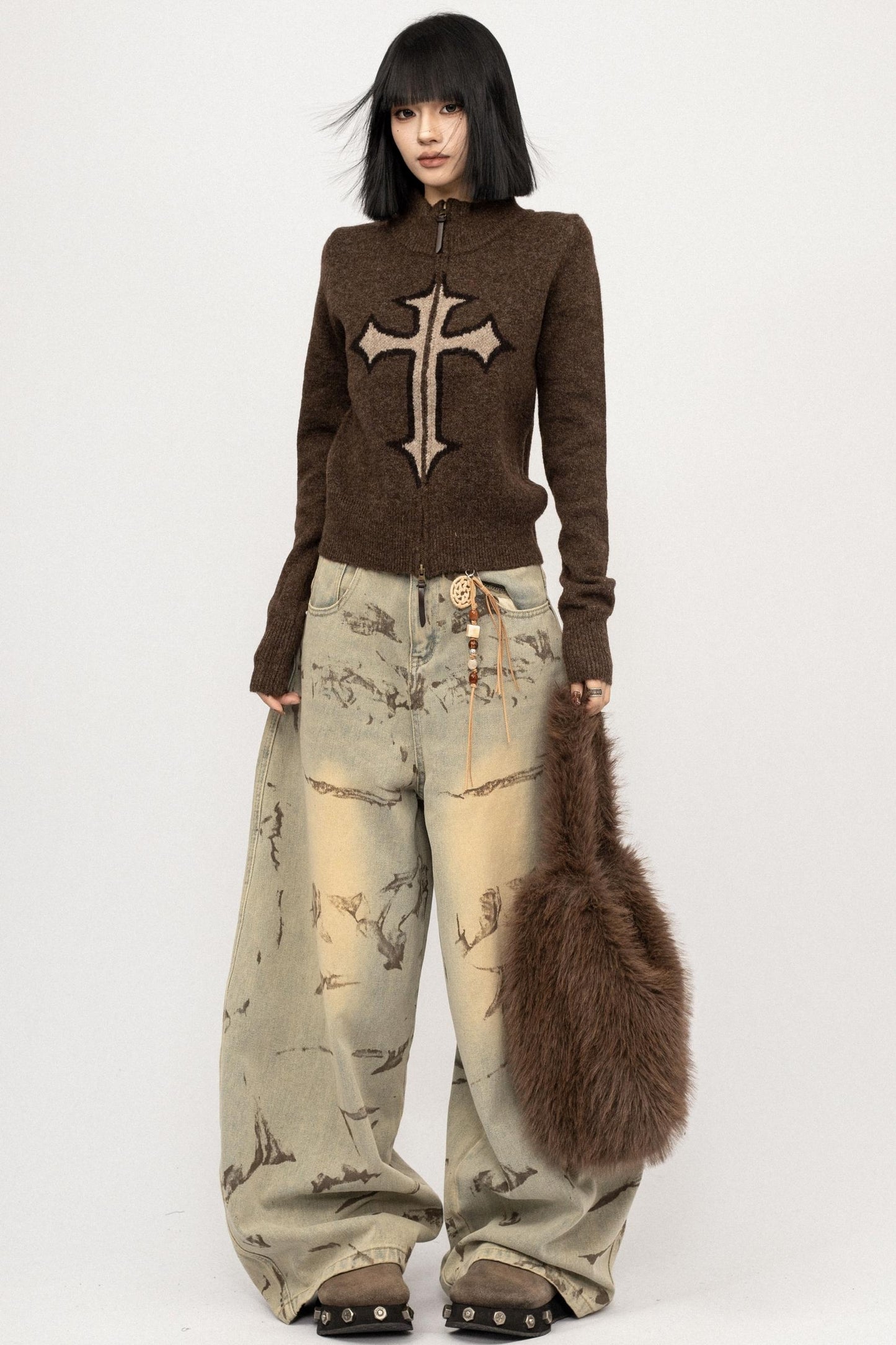 American Senior Knitted Sweater Top