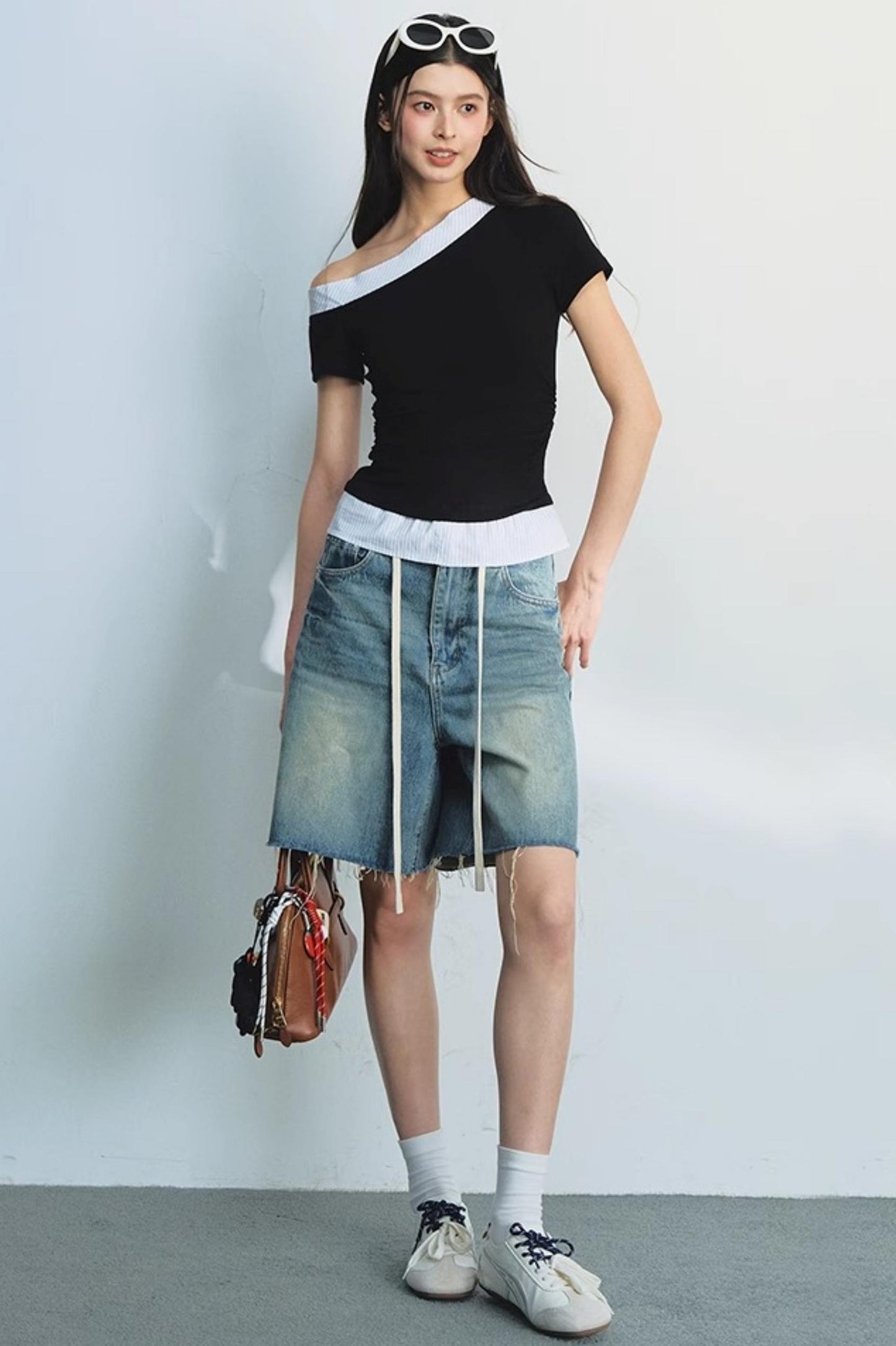Slant Shoulder Tee