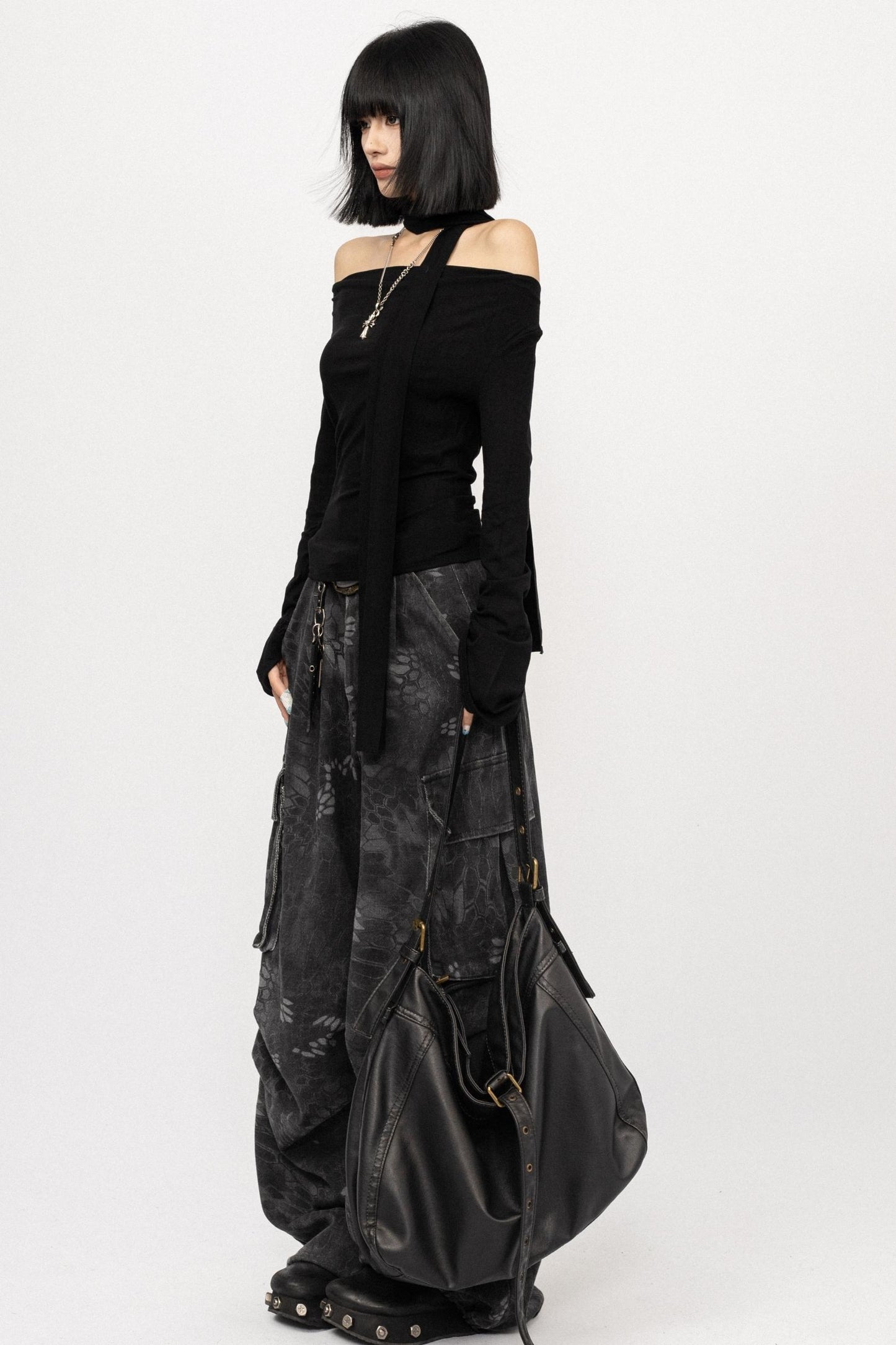 Autumn Slim Black Top