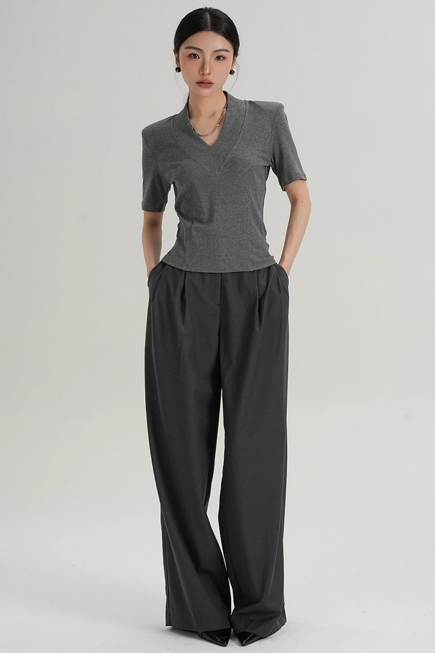 Straight-Leg Trousers
