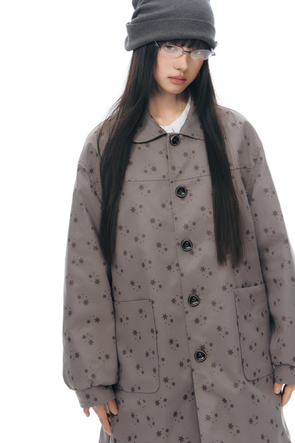 Double-Sided Doll Collar Trench Coat