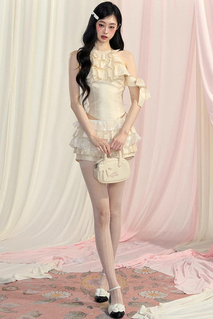 Floral Pleated Skirt