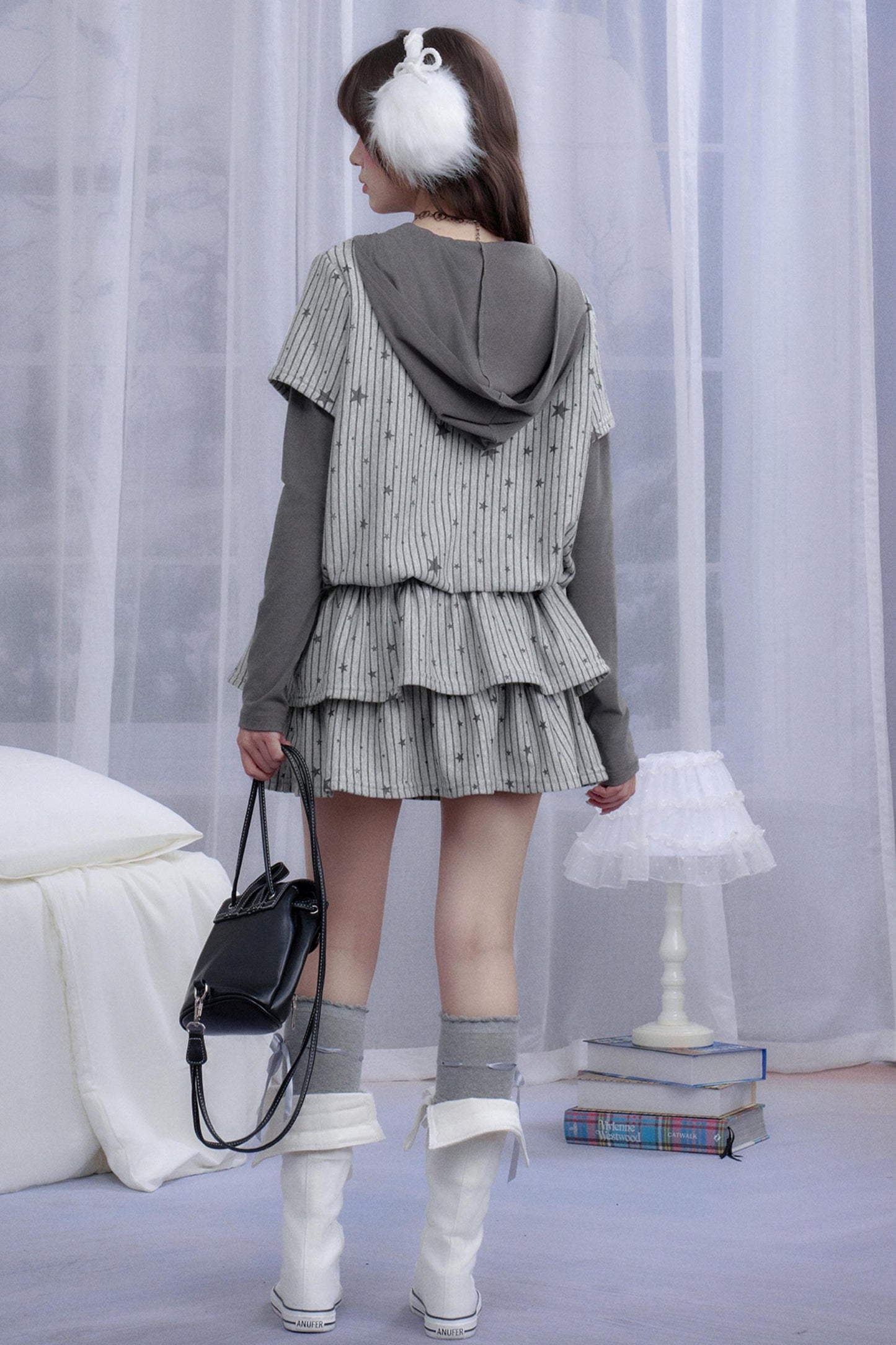 Star Falls Hooded Dress