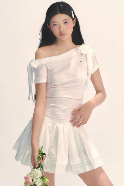 One-Shoulder Shaping T-Shirt