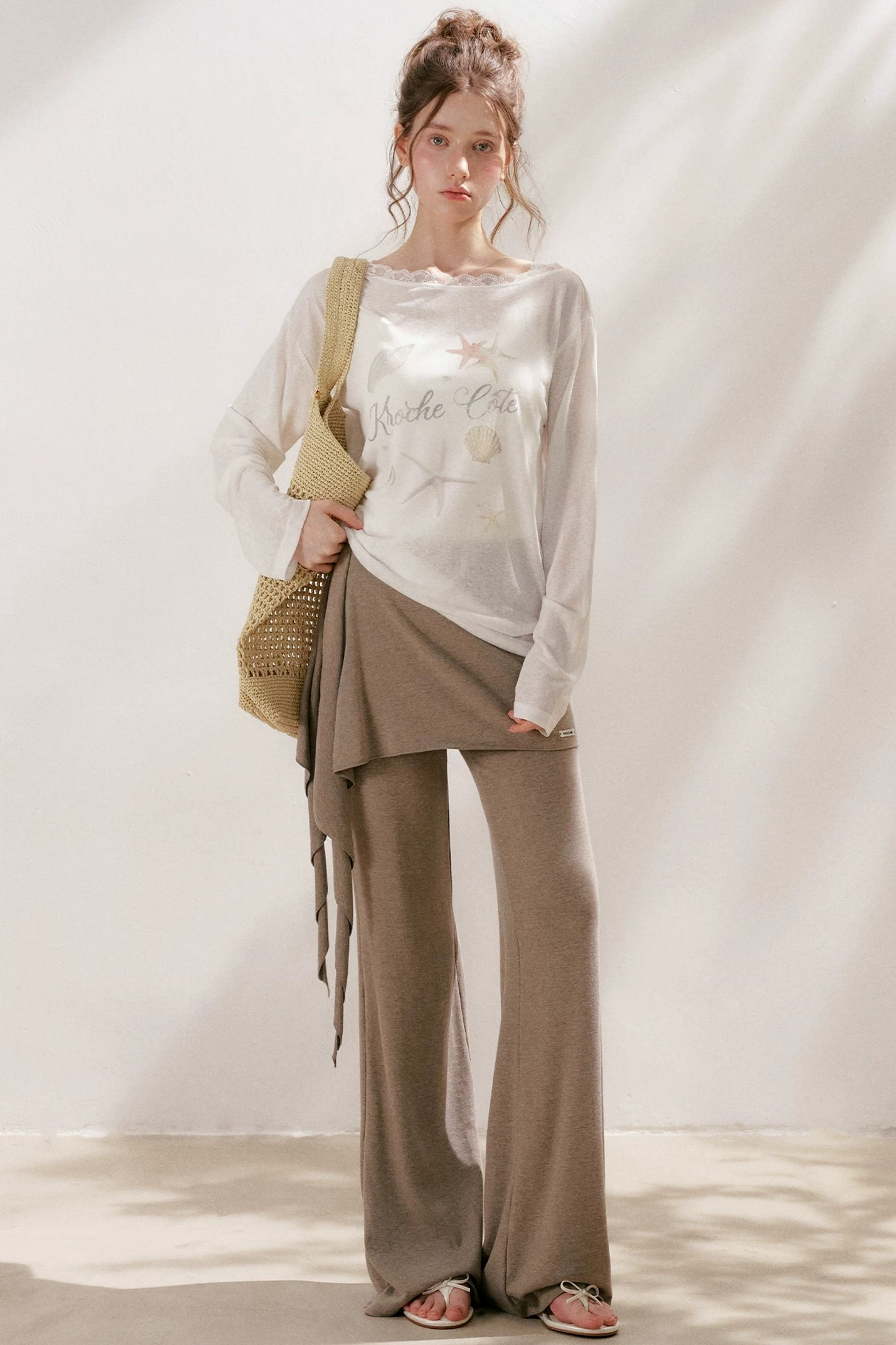 Sportique Wrap Flared Pants