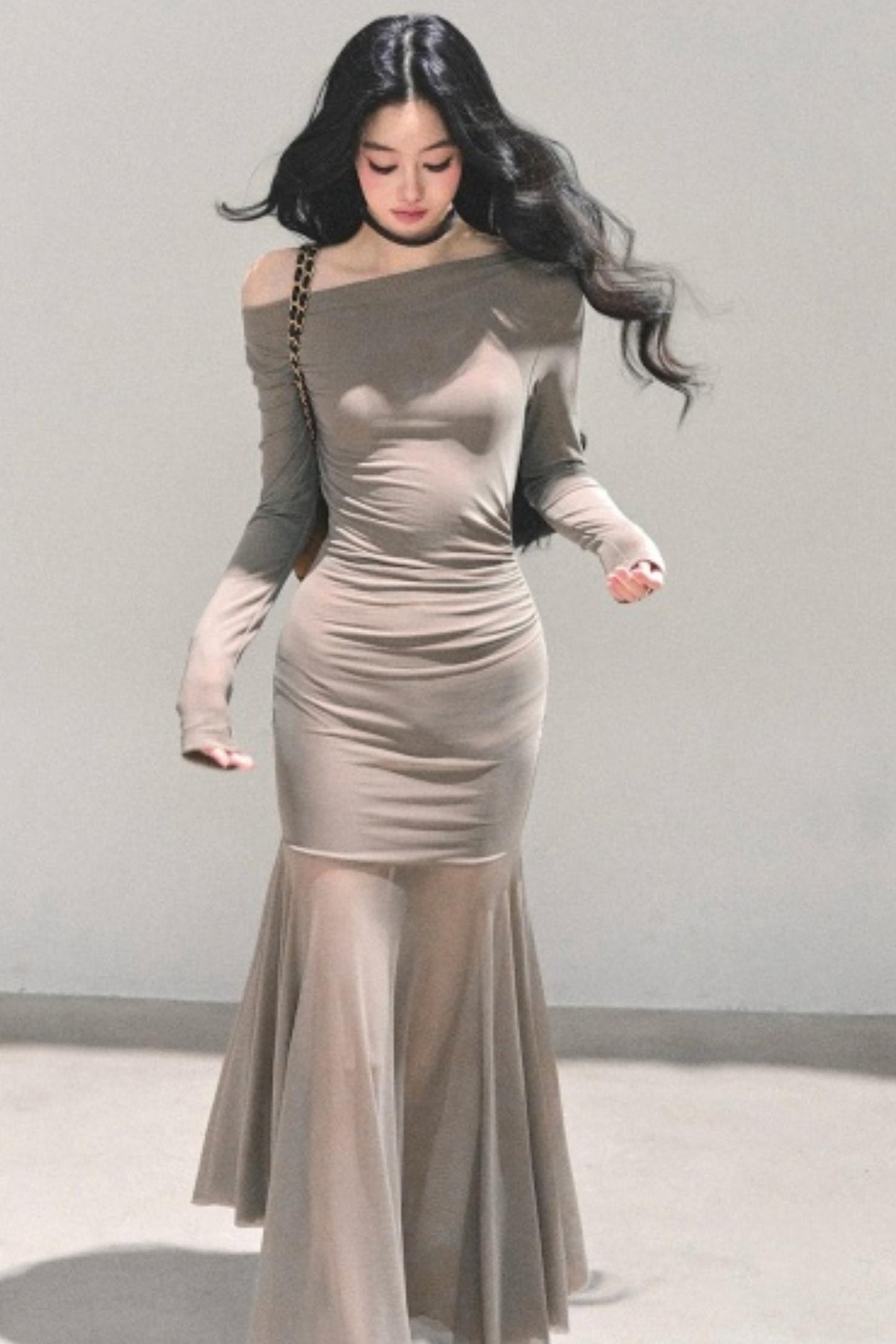 Slim-Fit Autumn Dress