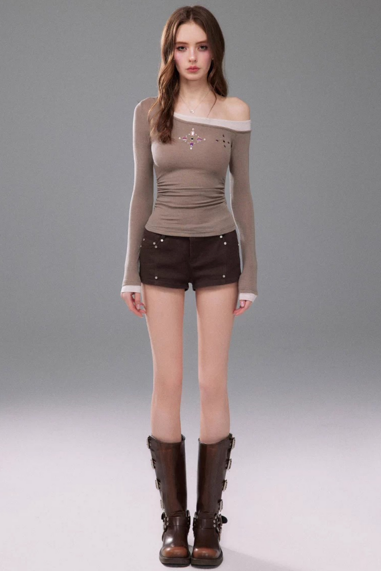 Hot Girl Black Shorts