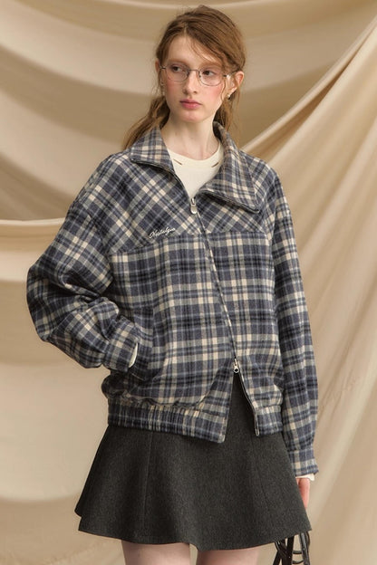 High Waist Gray  A-Line Skirt