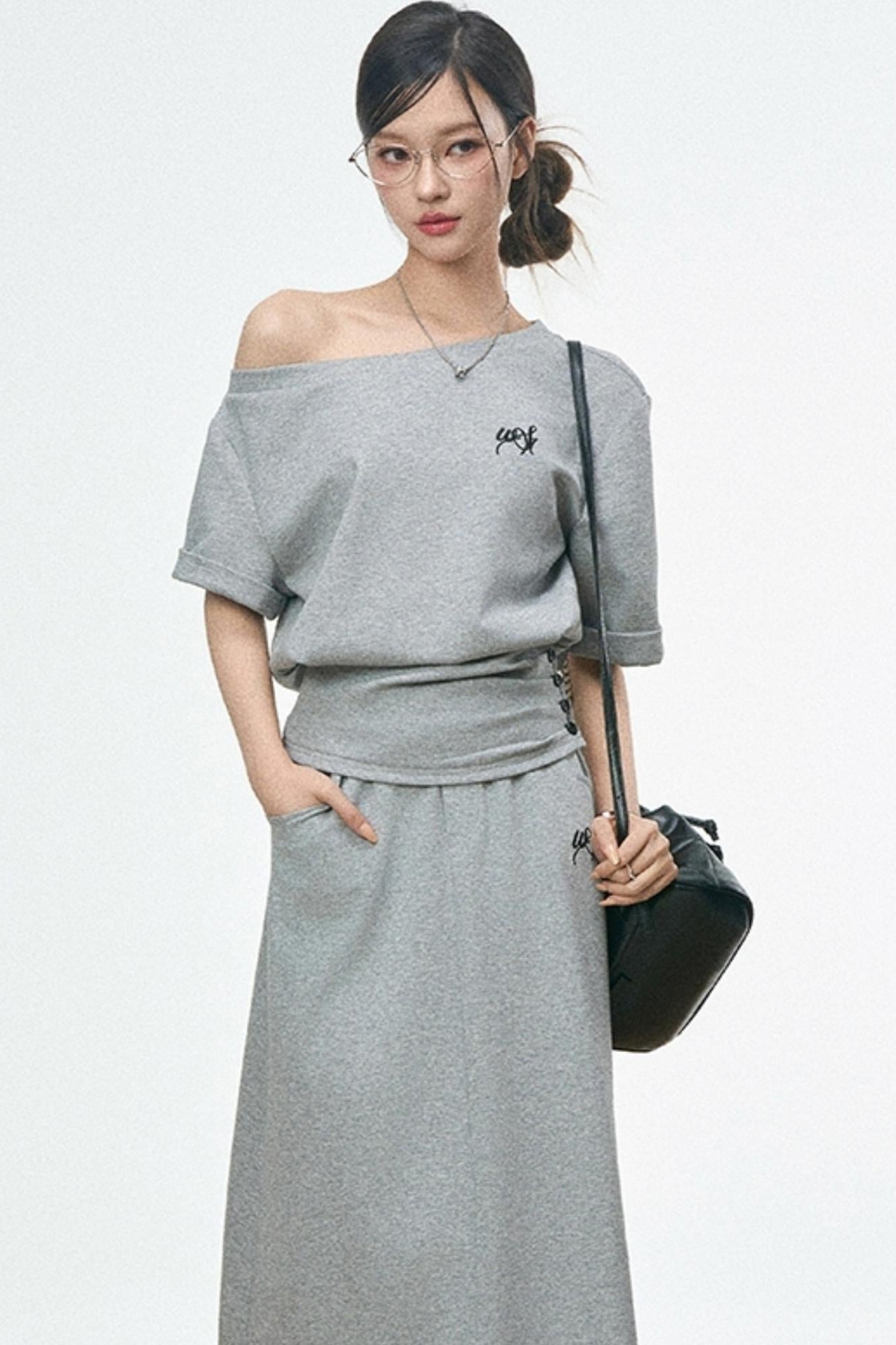 Urban Casual High Rise Skirt Set-Up