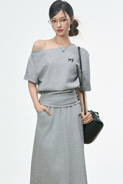 Urban Casual High Rise Skirt Set-Up