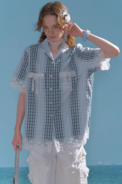 Stripe Lace Shirt