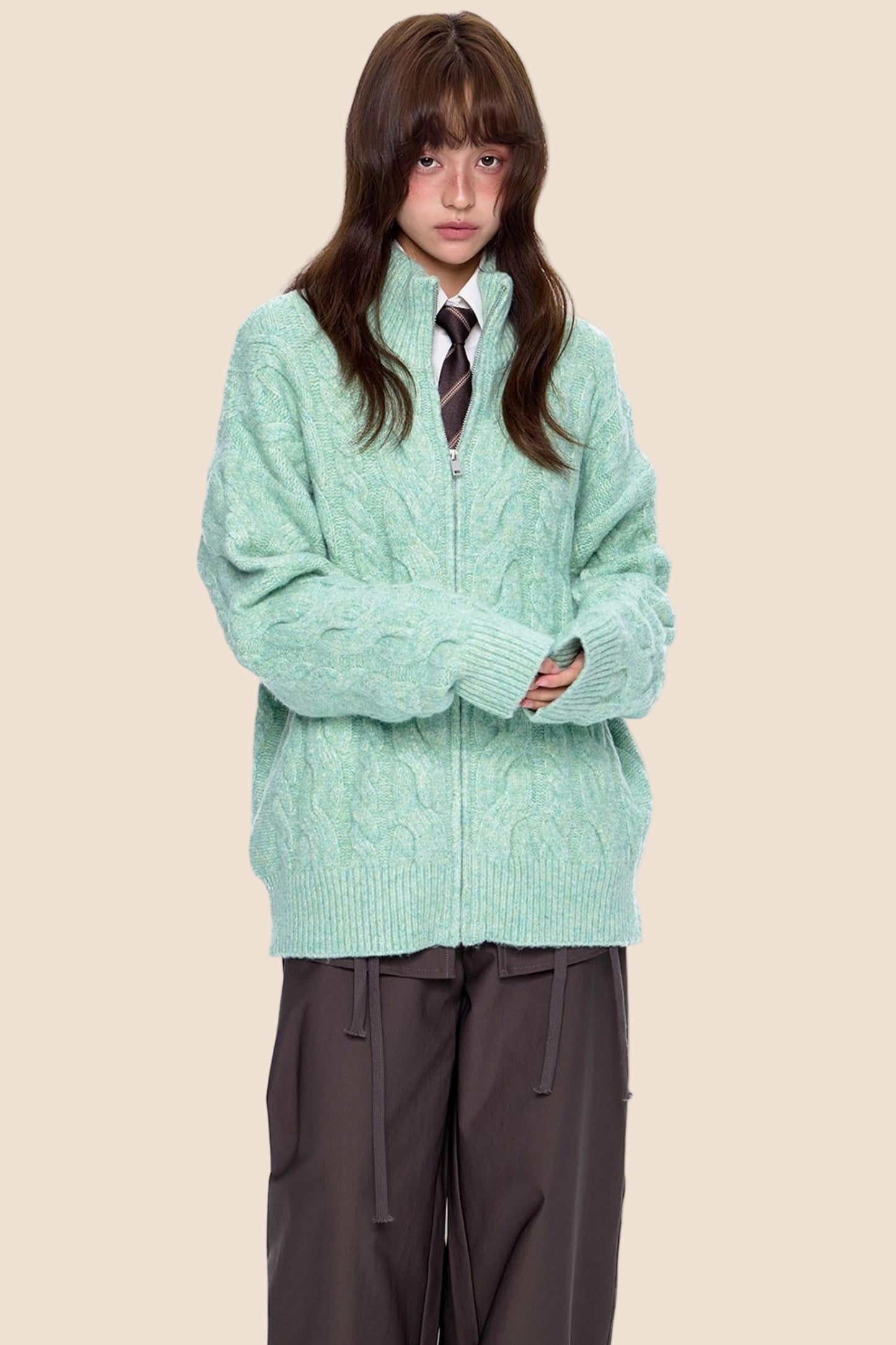 Twisted Knit Cardigan